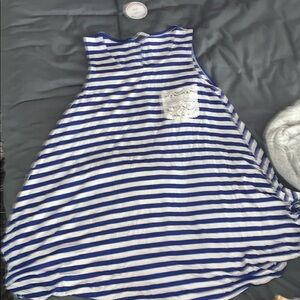 Oversized blue striped S shirt